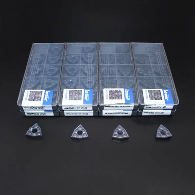 Ferramenta de torneamento externo, Inserção de carboneto, WNMG080408 TF IC907 IC908 WNMG080404 TF IC907 IC908, WNMG080404, WNMG080404