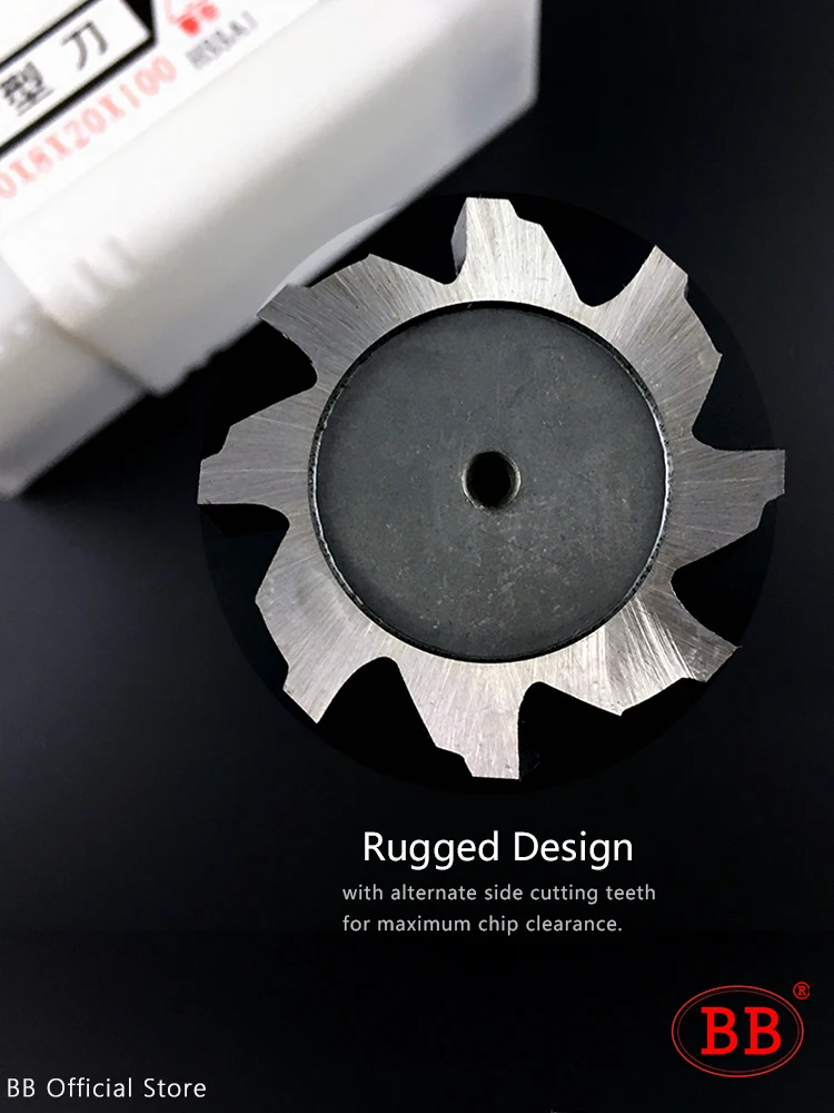 BB T Slot Milling Cutter for Metal HSS Woodruff Key Seat Router Bit Thickness 1-12mm Diameter 8-50mm - Image 2