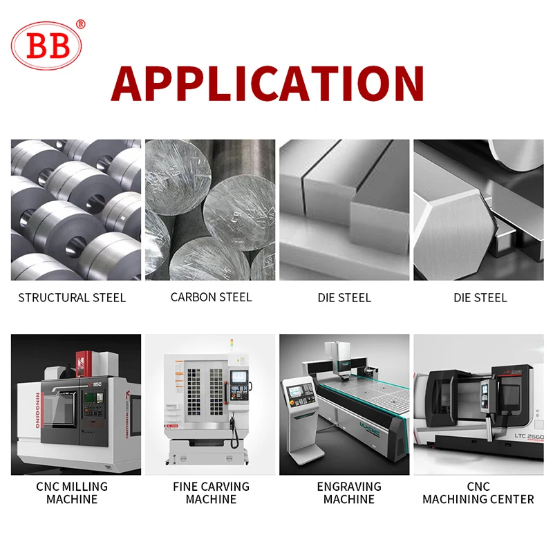 BB 6 Flutes Carbide End Mill Metal Steel 6 Teeth Tungsten Milling Cutter CNC Finishing Machining Router 4mm 6mm 8mm 10mm 12mm - Image 4