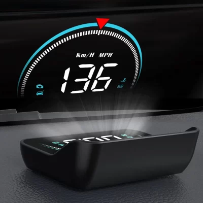 M8 Car HUD Head Up Display OBD2 Overspeed Warning Auto Electronic Water Temperature LED Digital Projector Windshield