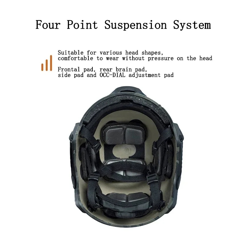 RÁPIDO Airsoft Paintball Fast MH Tipo Capacete Tático Ao Ar Livre CS Equipamento de Proteção Com Acolchoamento de Espuma de Substituição - Image 5