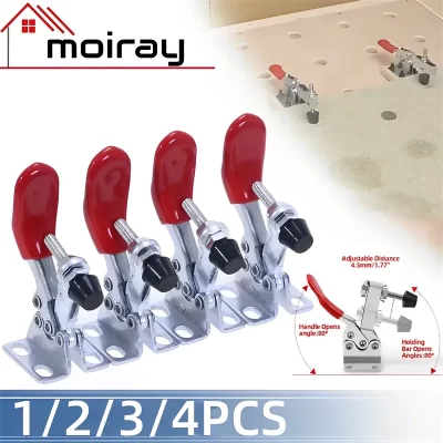 GH-201 braçadeira de alavanca para carpintaria, braçadeira de alternância horizontal, bancada de liberação rápida, braçadeiras de 27kg para ferramentas de carpintaria