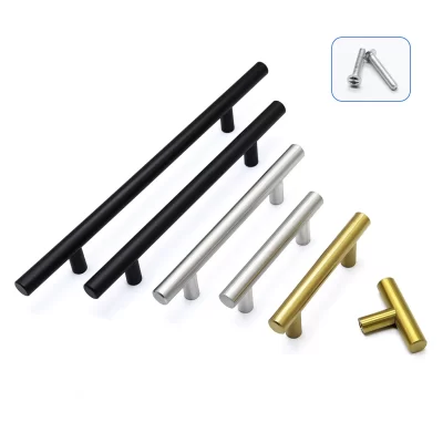 Puxador de armário dourado preto, aço inoxidável escovado, maçaneta da porta do armário de cozinha, gaveta de móveis, hardware, puxador de barra