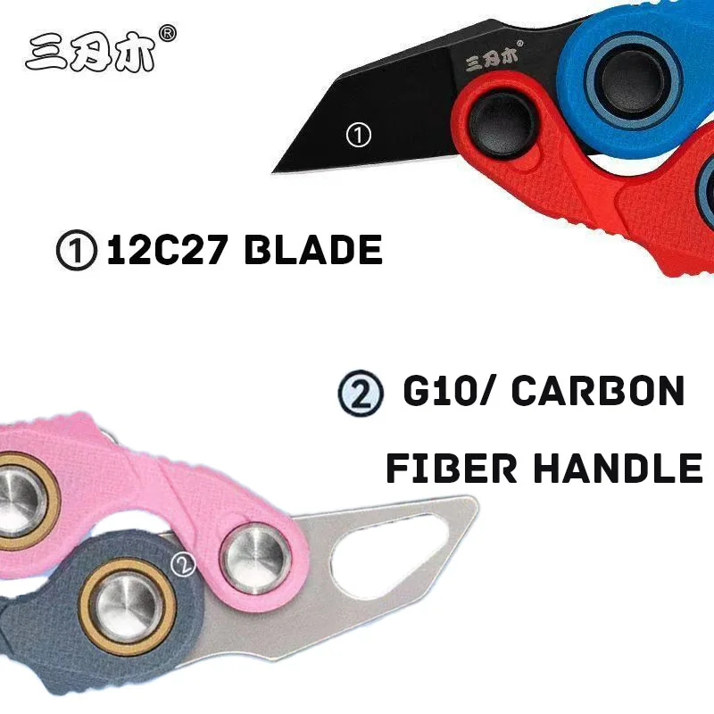 361s coleção faca mini g10/fibra de carbono criatividade faca dobrável edc portátil expresso faca de frutas decoração na moda - Image 2
