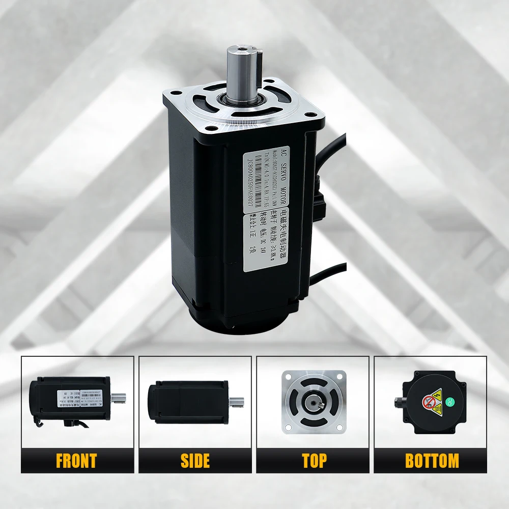 HLTNC Servo motors Kit 400w 600w 750w 1000w With Servo Driver 17bit Absolute Encoder 1.27Nm-3.8Nm 543ozin For CNC Engraver - Image 3