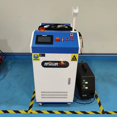 Razortek 1.5KW 3000W Laser de fibra portátil 3 em 1 limpador e máquina de solda para metal alumínio nova condição