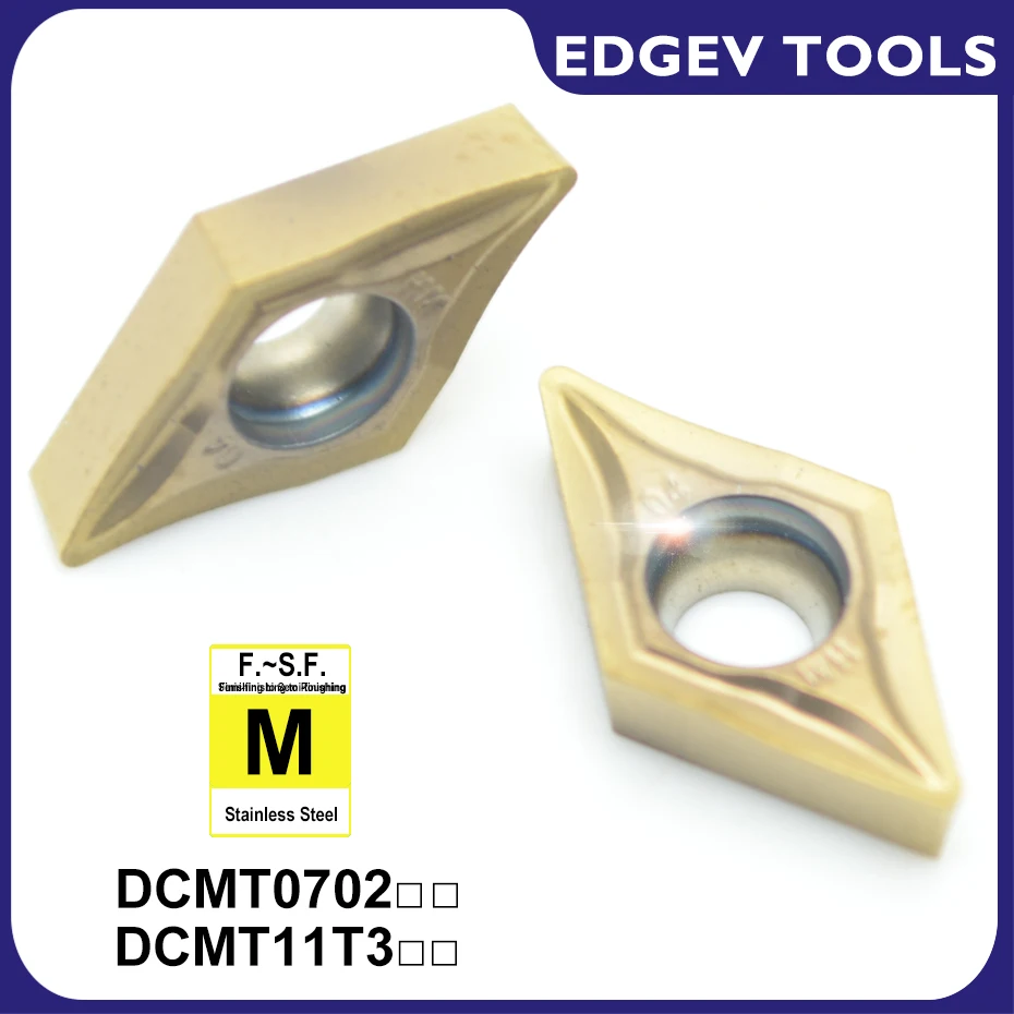 DCMT070204 DCMT11T304 DCMT070208 DCMT11T308 HF HM inserção de torneamento DCMT 070204 11T304 inserções de carboneto ferramenta de corte de torno inoxidável