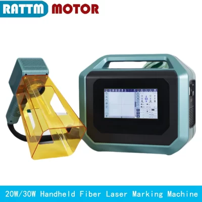 20w 30w portátil portátil max fibra laser marcação máquina de gravura mini impressão para jóias de metal pvc 100*100mm