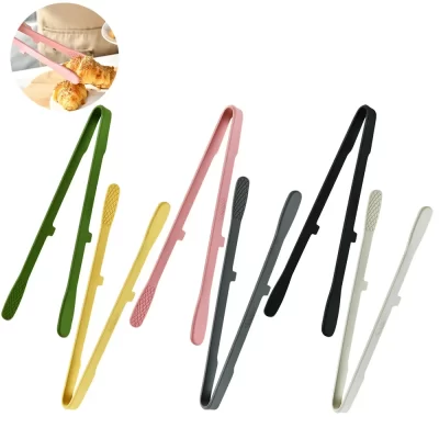 1 pçs pinças de torrada de silicone acessórios de cozinha pinças de trivet para pinças de cozinha antiderrapante clipe braçadeira churrasco salada ferramentas grill