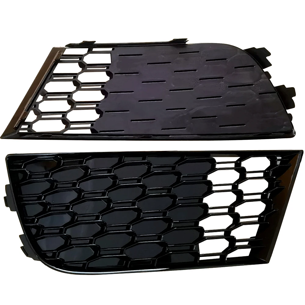 Favo de mel malha hex amortecedor dianteiro do carro luz de nevoeiro grade grill para audi a3 8v s-line s3 2017-2020 capa da lâmpada de nevoeiro acessórios automóveis - Image 4