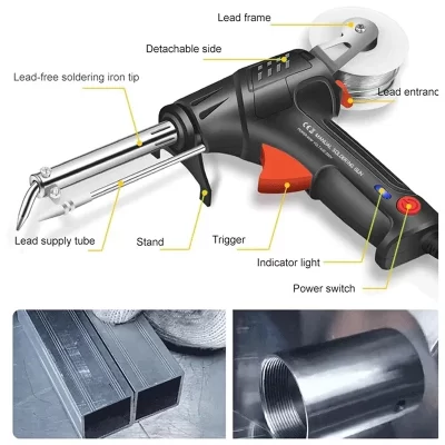 Ferramentas de soldagem a laser industrial aquecidas internamente, soldador portátil 110V, ferramenta de soldagem automática de nível industrial (EUA)