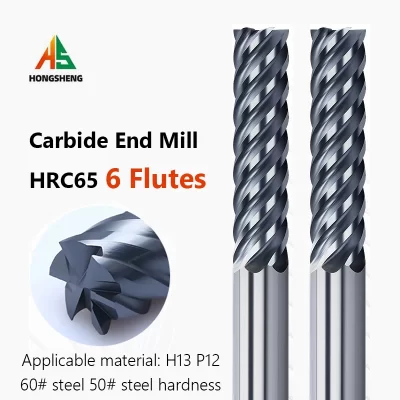 6 flautas fresa de carboneto metal aço cnc acabamento usinagem roteador bit 4 6 8 10 12 16 18 20mm 6 dentes fresa de tungstênio