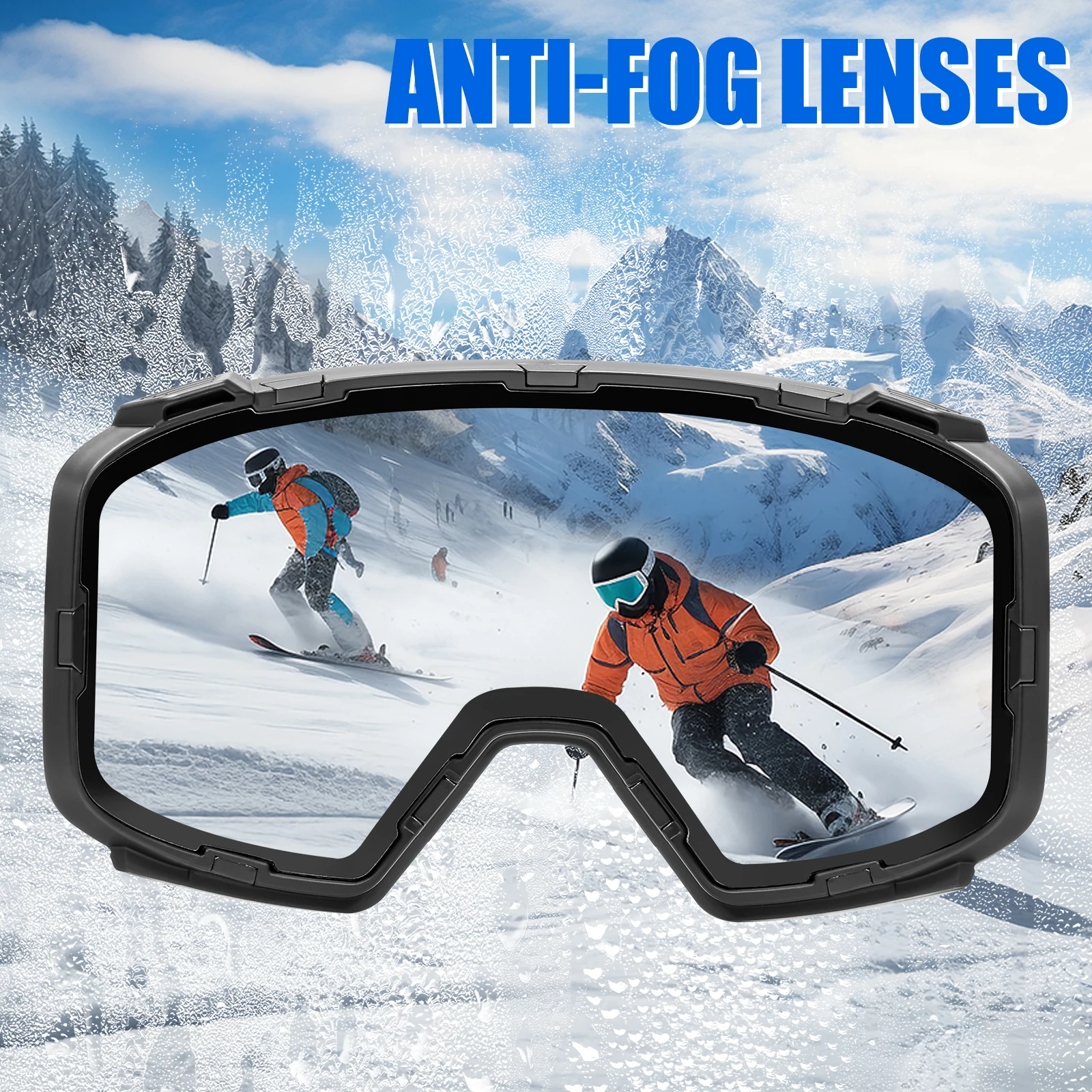 KAPVOE Men Women Brand Ski Goggles Snowboard Goggles Glasses For Skiing Protection UV400 Snow Glasses Anti-Fog Ski Mask Eyewear - Image 4