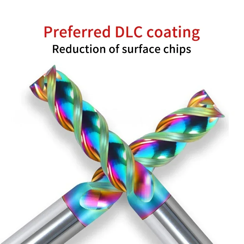 U Slot Carbide Endmill HRC65 3 Flute DLC Coating Tungsten Steen Milling Cutter 4mm 6mm 8mm 10mm 12mm CNC Tools for Aluminum - Image 3