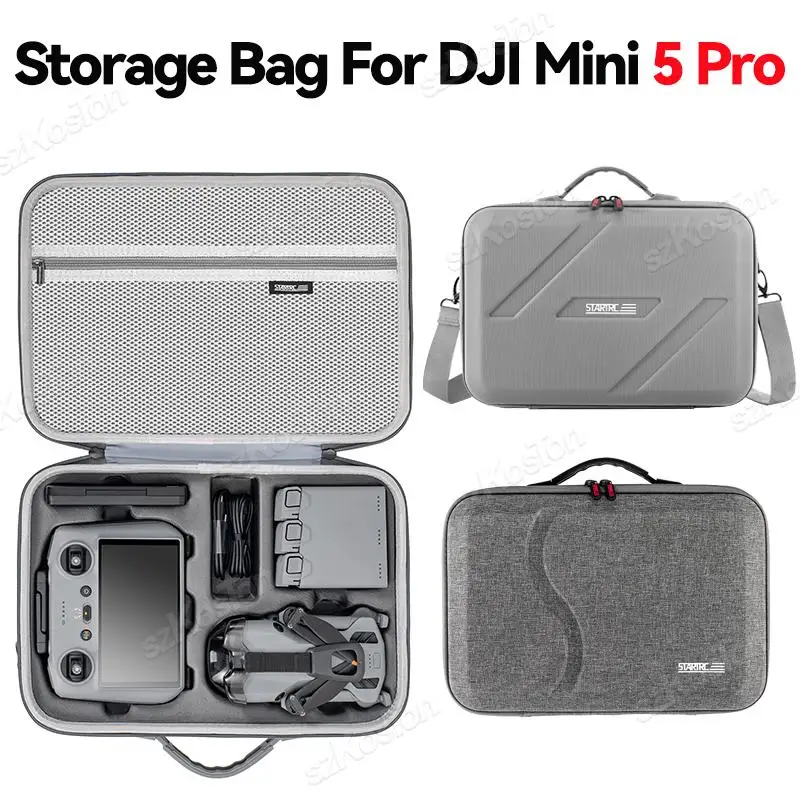 Storage Bag for DJI Mini 5 Pro Portable Travel Box Handbag For DJI Mini 5 Pro RC 2 Hard Carrying Case Drone Accessories