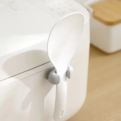 1/2 pçs suporte de colher de silicone fixado na parede organizador de cozinha economia de espaço rack de armazenamento de utensílio para arroz/ferramentas de cozinha universal