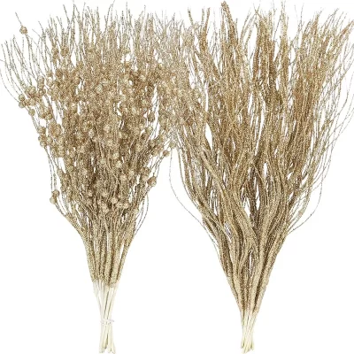 2/4 pçs 42cm glitter berry haste ornamentos ramos brilhantes artificiais para decoração da árvore de natal casa ornamento de natal 2025 navidad