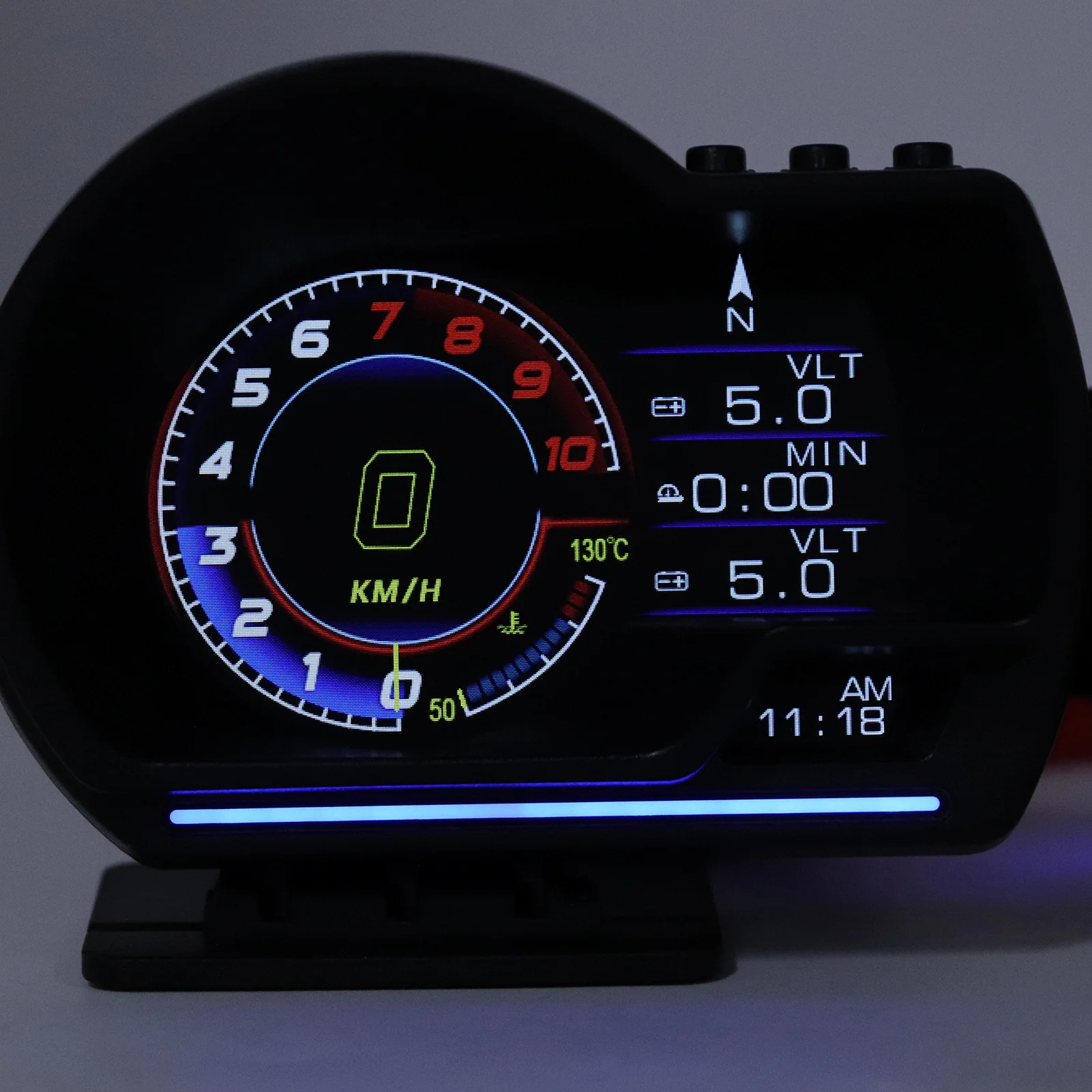 Car Smart Head Up Display OBD2 GPS Digital HUD Speedometer Turbo RPM Alarm Head‑Up Displayer - Image 3