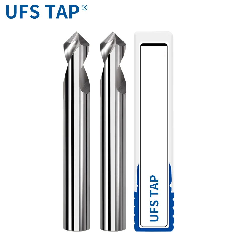 UFS TAP NC Spot Drill Carbide Stub Center Bit 60 90 120 Degree 1-20mm Chamfer Location Prepare Guide Pilot Hole CNC Machine Tool - Image 4