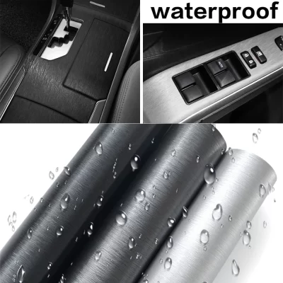 Envoltório de vinil fosco escovado alumínio filme envoltório de vinil à prova dwaterproof água folha de pvc adesivo de carro liberação de ar estilo do carro adesivos de motocicleta