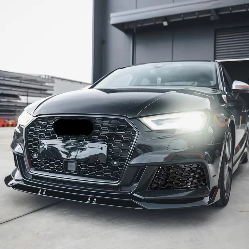 Favo de mel malha hex amortecedor dianteiro do carro luz de nevoeiro grade grill para audi a3 8v s-line s3 2017-2020 capa da lâmpada de nevoeiro acessórios automóveis - Image 2