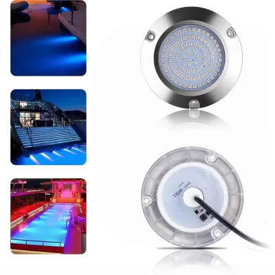120w led lâmpada de iate marinho dc12v 24v 316l aço inoxidável ip68 anti-corrosão barco luz subaquática água salgada Яхты Катера
