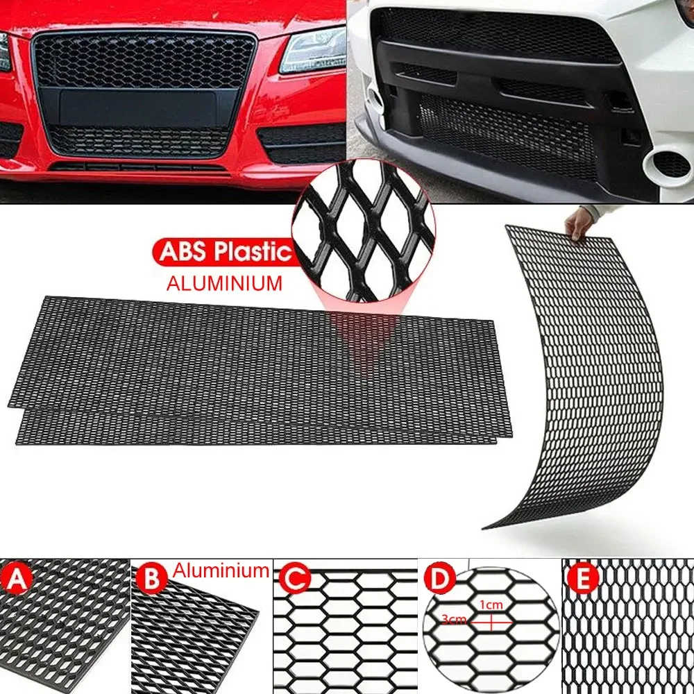 120x40cm 100x33cm universal capô ventilação grelhas de corrida grill favo de mel hexágono malha grade abs plástico spoiler pára-choques aberturas - Image 2