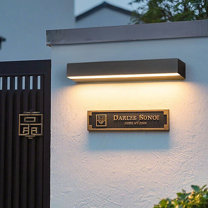 Alumínio Luminárias e Arandelas De Parede 110V 220V Led Arandela externa interna a prova dagua IP65 12W 18W 30W luminária quadros decoração de parede sala quintal e jardim escada luzes da rua iluminação residencial