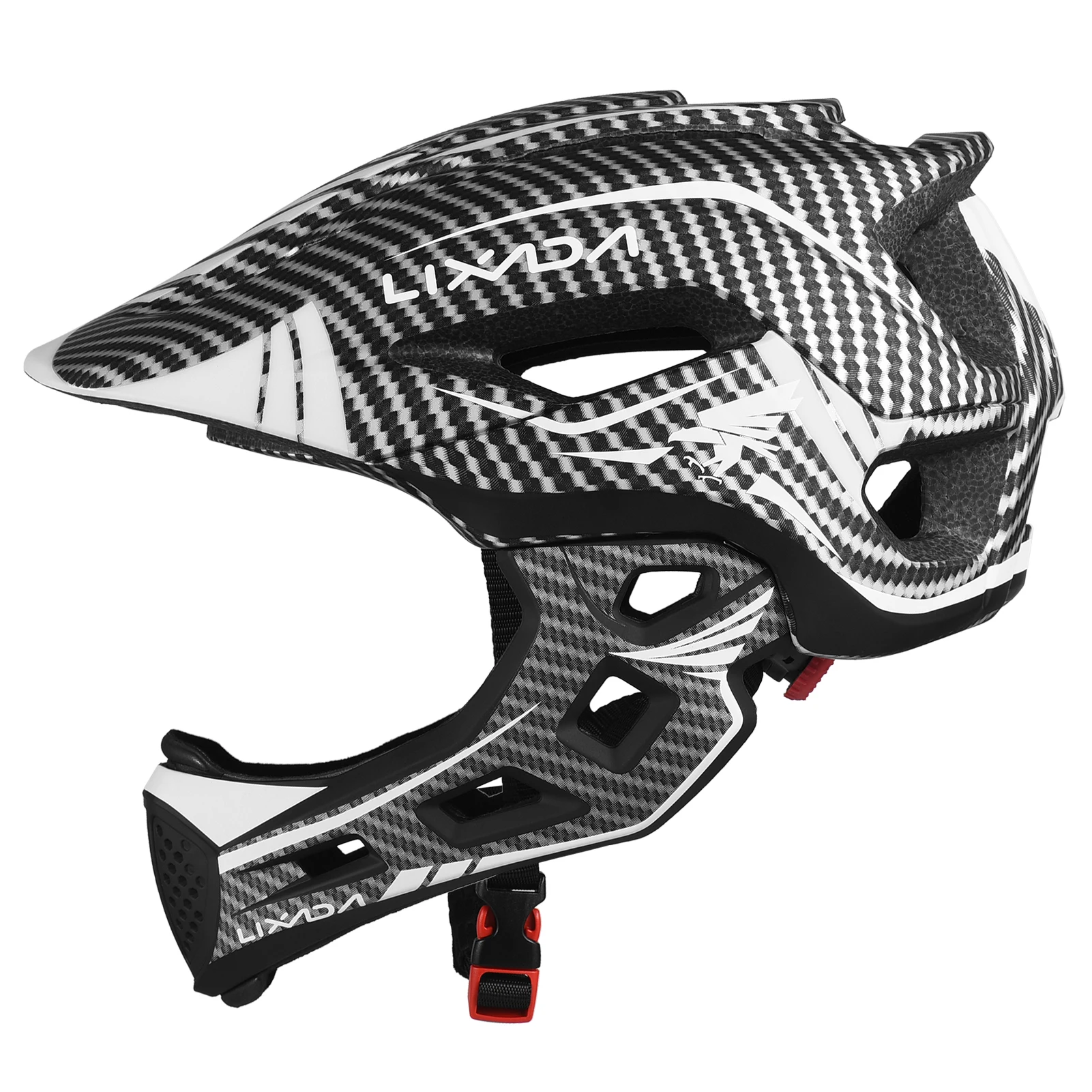 Crianças destacável rosto cheio capacete crianças esportes segurança capacete da bicicleta equipamentos de proteção para ciclo skate rolo scooter - Image 2