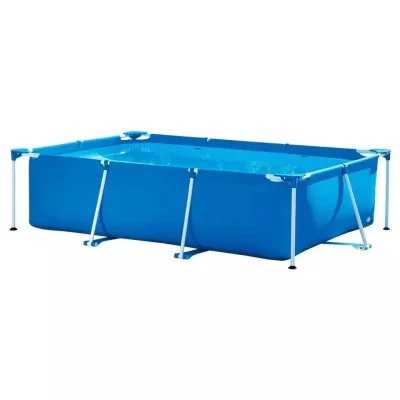 Metal Frame Above-Ground Pool Outdoor PVC Swimming Pool for Family