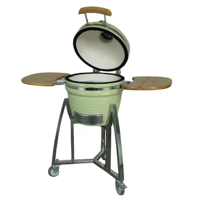 AUPLEX 16 polegadas Kamado churrasqueira cozinha ao ar livre fumante churrasco ovo