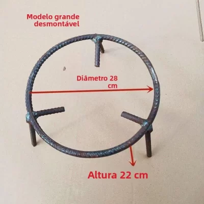 Suporte Triangular de Ferro para Fogueira ao Ar Livre, Fogão a Lenha, Suporte para Panelas, Utensílios de Cozinha para Uso Do...