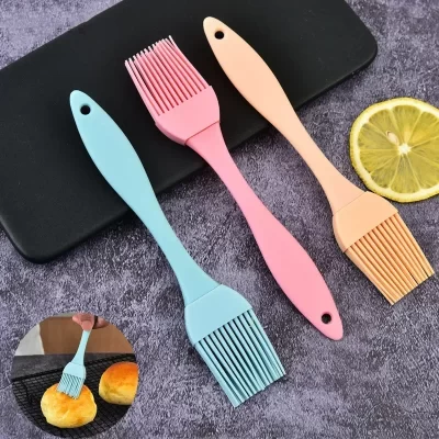 Escova de óleo de silicone para churrasco, escova para tempero, molho, bolo, pão, manteiga, ovo, resistente ao calor, cozinha doméstica, ferramentas de cozimento