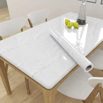 Adesivos de mesa autoadesivos, à prova d'água, resistente a óleo, padrão de mármore, adesivo de renovação de mesa, cozinha, banheiro, papel de parede