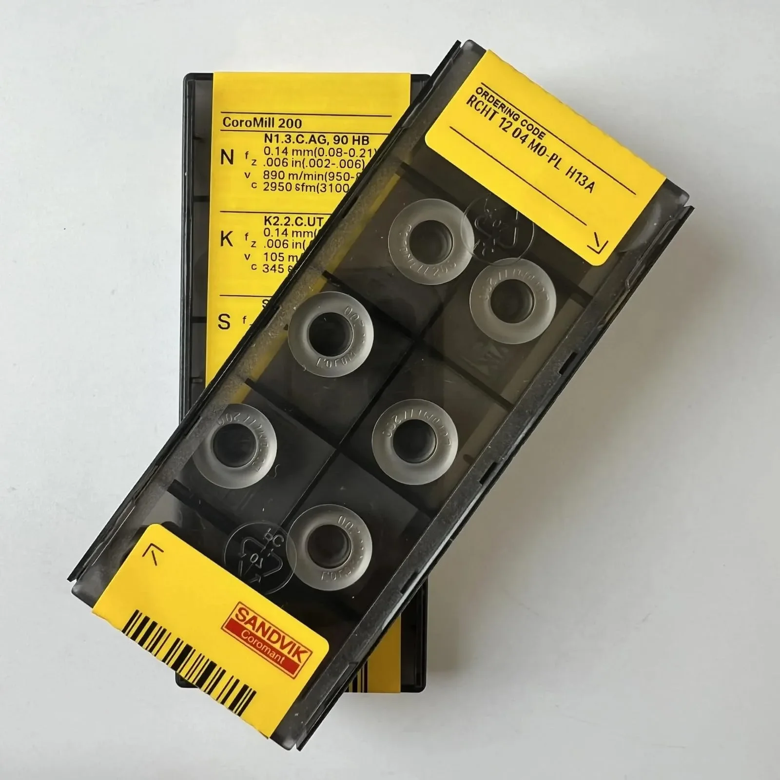 Original SANDVIK / RCHT1204M0-PL H13A / ferramenta de lâmina de liga dura 10 unidades - Image 2