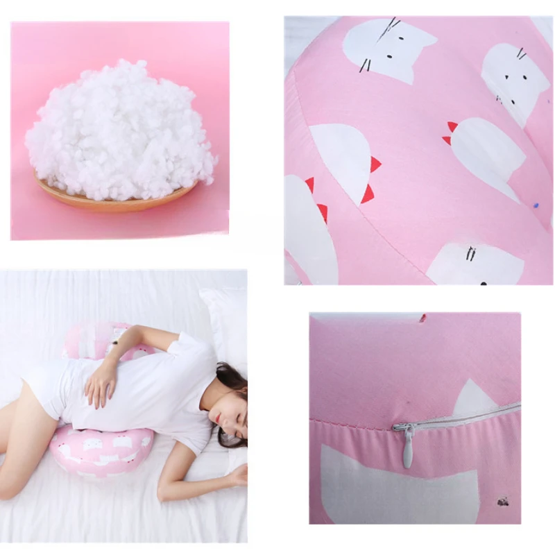 Almofada multifuncional em forma de U para mulheres grávidas, proteção contra cintura, sono lateral, travesseiro - Image 4