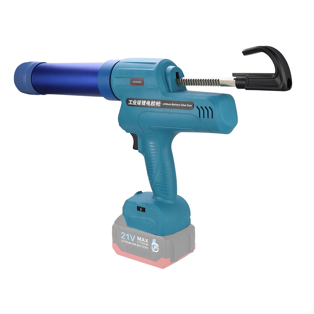 HIFESON 300ml Pistola de calafetagem elétrica Pistolas selantes automáticas Pistola de cola elétrica Ferramenta elétrica adesiva para Makita 18V 21V 26V - Image 4