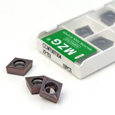 MZG 10 unidades CCMT 09T304 060204 120404 ZP153 Chato Torneamento Torno CNC Ferramentas de Corte Inserções de Carboneto de Tungstênio