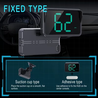 Universal Car HUD GPS Digital Speedometer Speed Meter for All Car Truck Plug and Play Auto Part