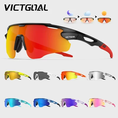 VICTGOAL Goggles Cycling Sports Sunglasses UV400 Outdoor Sports MTB Road Bicycle TR90 Eyewear Bike Glasses Driving Fishing