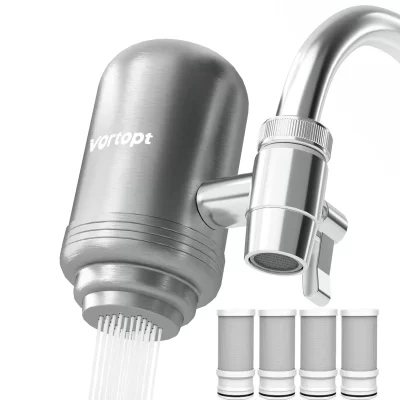 Sistema purificador de filtro de água de torneira de aço inoxidável HOMFISH, certificado NSF reduz chumbo, cloro e cozinha de mau gosto