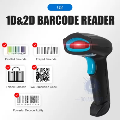 2d com fio/sem fio/bluetooth scanner de código de barras portátil leitor qr pdf417 dm scanner de código de barras 1d 2d leitor de código de barras