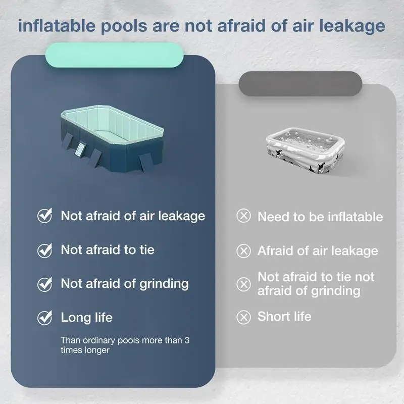 3M Large Swimming Pool Foldable Frame Pools for Family Thickened Wear-Resistant Outdoor Non-Inflatable Summer Water Games - Image 5
