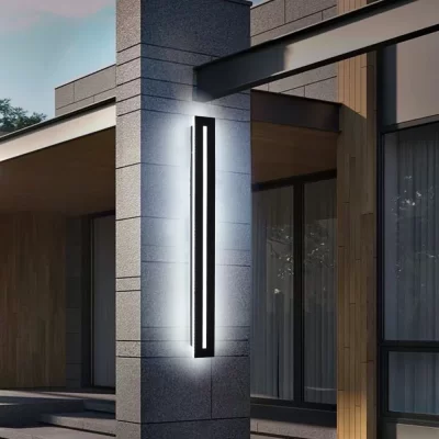 À prova dip65 água ip65 led longo arandela lâmpada luz do jardim decoração iluminação ao ar livre AC85-265V arandela luminária externa