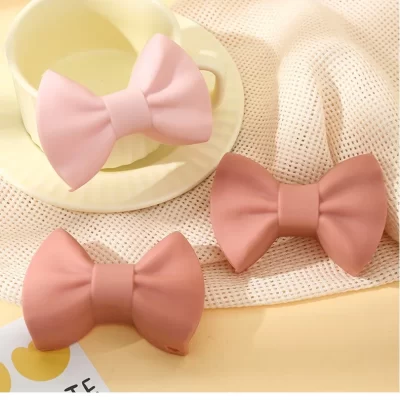 Clipe de panela de cozinha anti escaldadura alça antiderrapante capa criativa cozinhar forno luva pote clipe gadgets de cozinha arco forma design bowknot