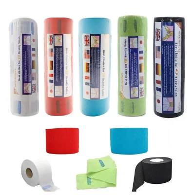 5 rolo/pacote acessório de corte de cabelo pescoço papel ajustável barbeiro dedicado salão cabeleireiro branco preto pescoço tiras