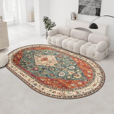 Estilo retro americano sala de estar decoração tapete casa fofo macio grande área para o quarto grosso pelúcia lounge tapete