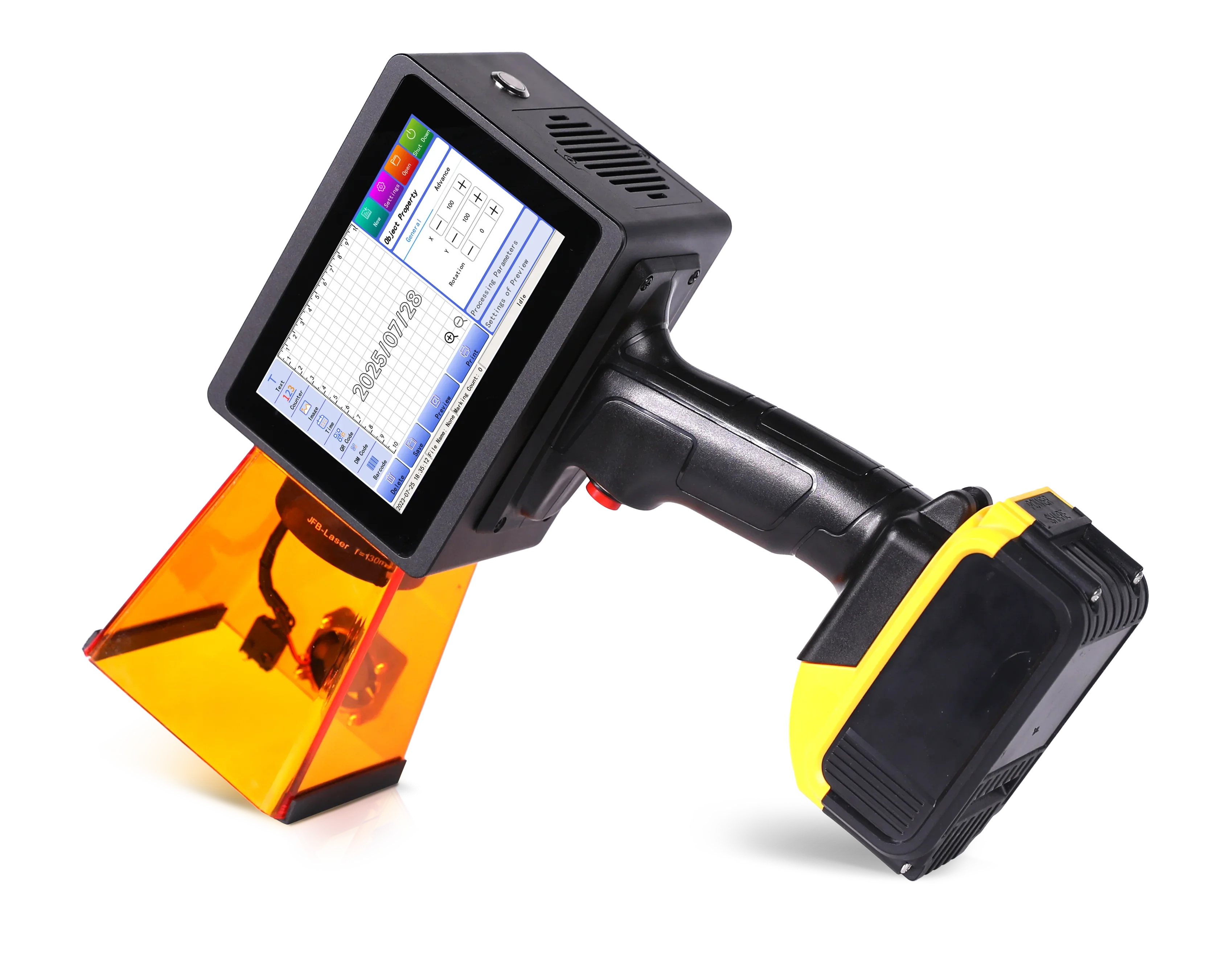 Gravador a laser portátil portátil de 10 W para gravação e marcação de aço inoxidável de metal - Máquina de marcação a laser - Image 4