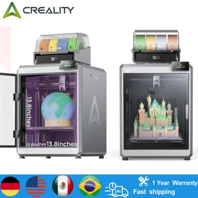 ​ ​ Creality K2 PLUS Combo Impressora 3D Design de câmara fechada com impressão de alta velocidade de 600 mmS AutoBedLivelamento e filamentoRunoutS