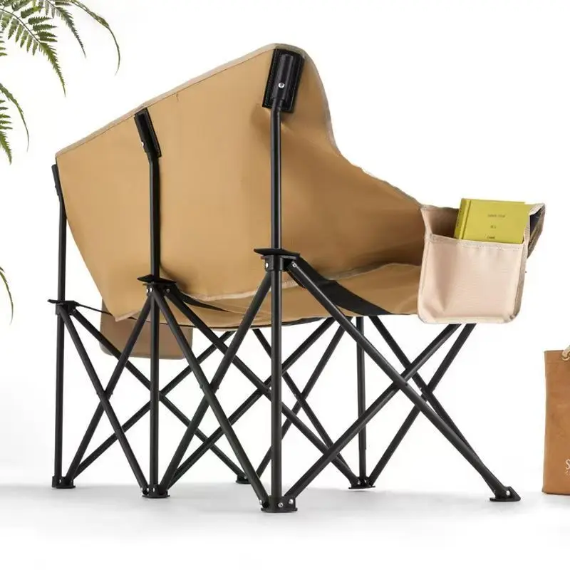 Folding Camping Chair Portable Double Seat For Adults Heavy Duty Outdoor Loveseat Durable Foldable For Camping Patio Beach - Image 2